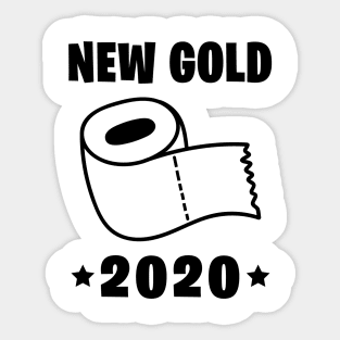 New Gold toilet paper 2020 Sticker